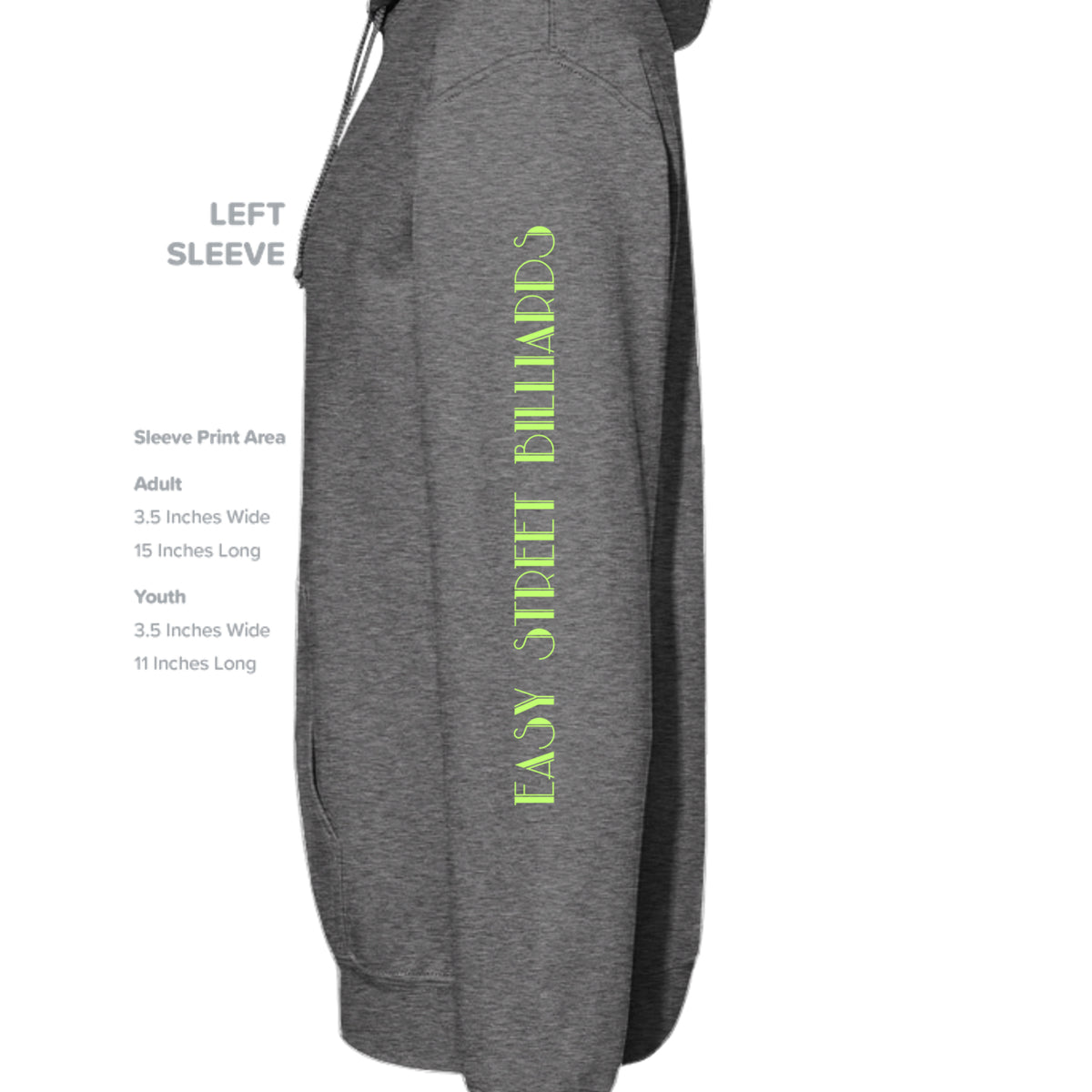 Heathered Charcoal - DT6100 - SLEEVE_LEFT