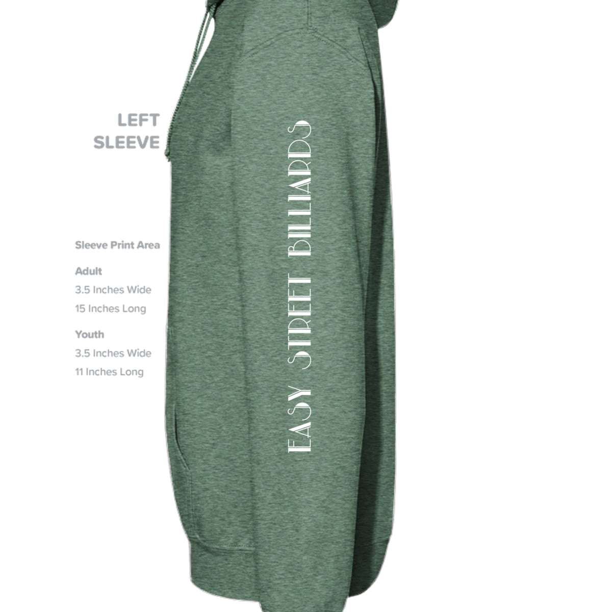 Heathered Kelly Green - DT6100 - SLEEVE_LEFT